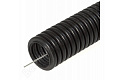 Труба гофрированная ПНД легкая 350 Н безгалогенная (HF) стойкая к ультрафиолету черная с/з д16
